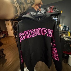 Black/Pink Sp5der Arach Hoodie